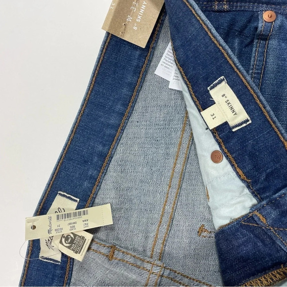 New Madewell 8" Skinny Jeans in Ames Wash - Picture 7 of 11